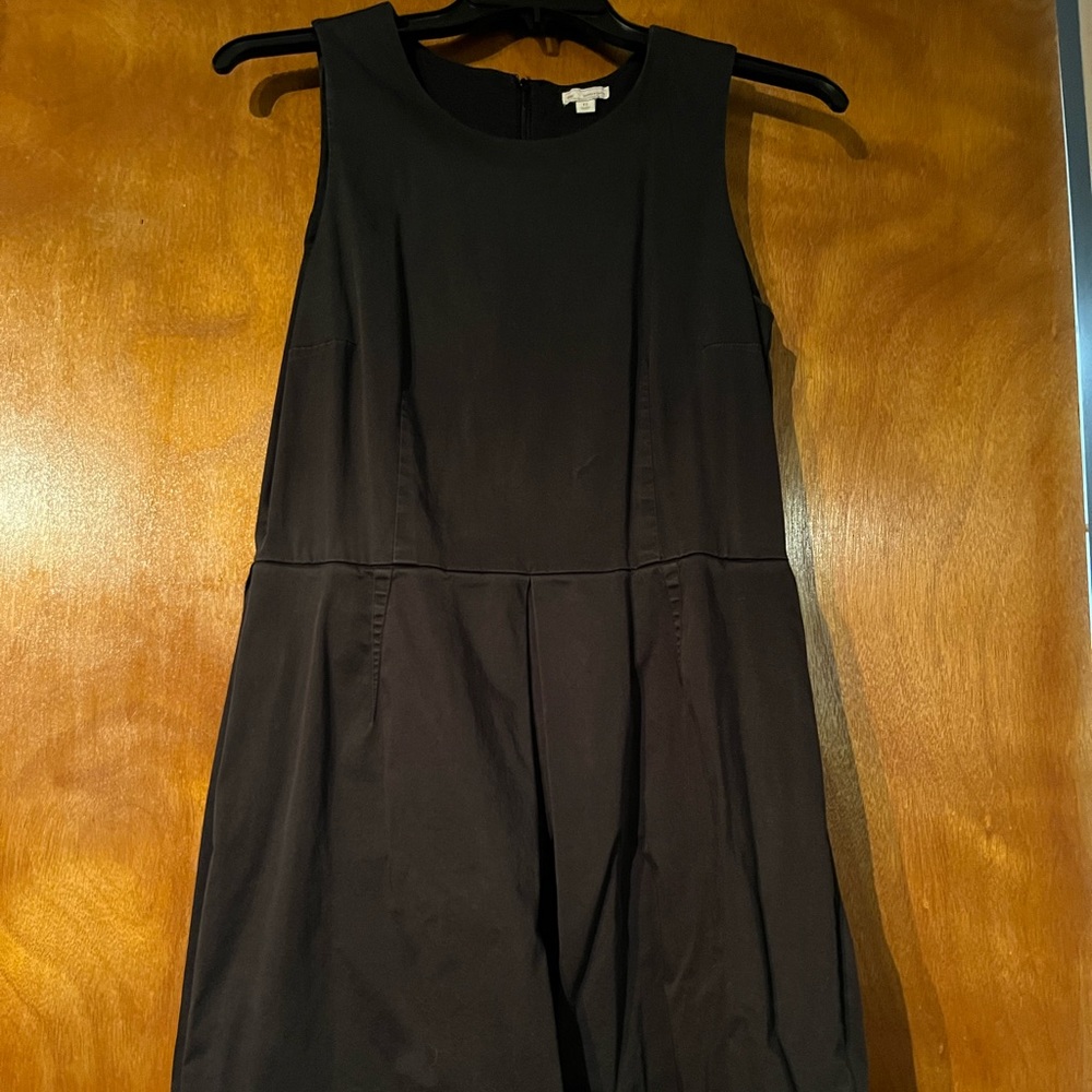 Dark black business dress.